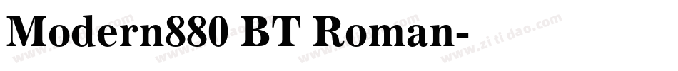 Modern880 BT Roman字体转换